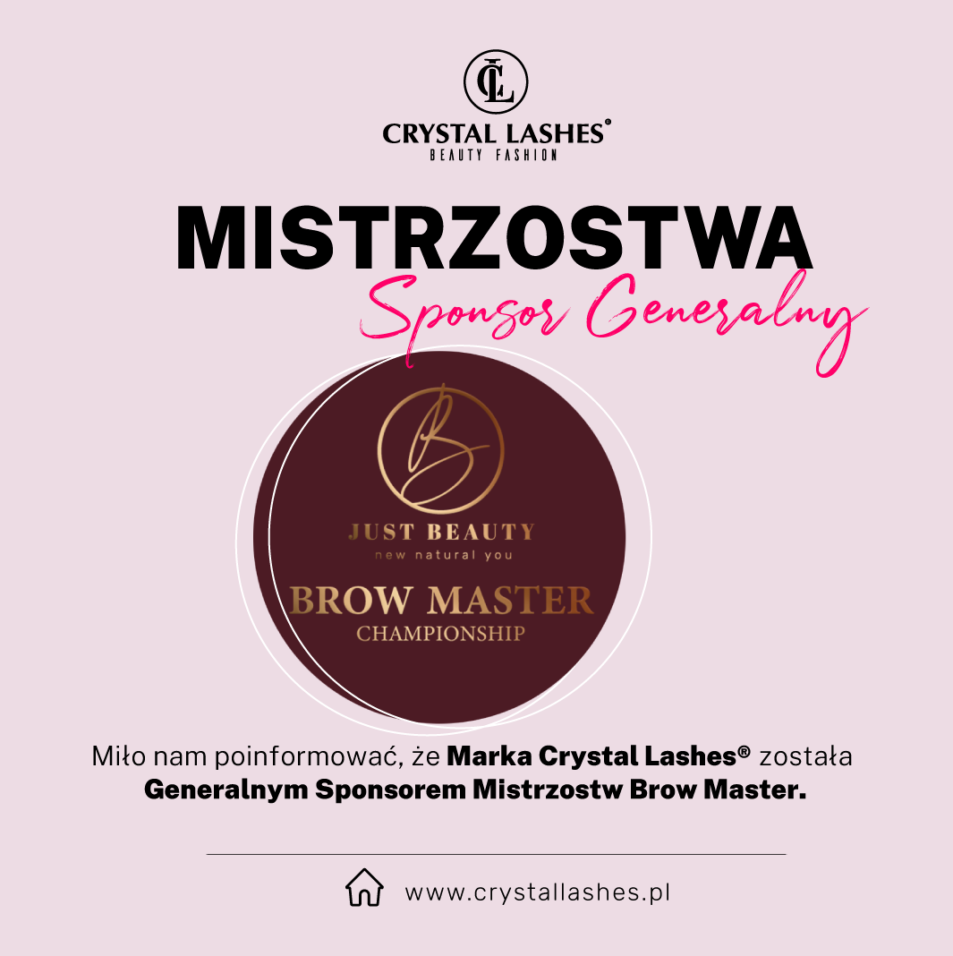 Crystal Lashes Głównym Sponsorem w Mistrzostwach Brow Master Championships 2021