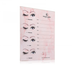 Lash Holder Crystal Lashes - Szeroki - Marmur Pink