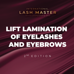 Sign Up for International Lash Master Championship LIFT LAMINATION OF EYELASHES AND EYEBROWS