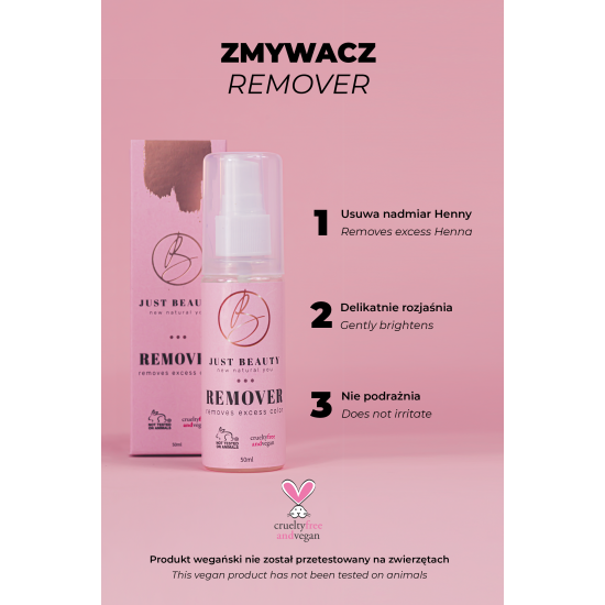 Remover Just Beauty do Henny Pudrowej 50ml.